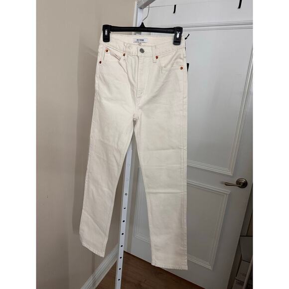 NWT Re/Done 70s Ultra High Rise Stove Pipe Straight Leg Jeans size 24 - Picture 6 of 8
